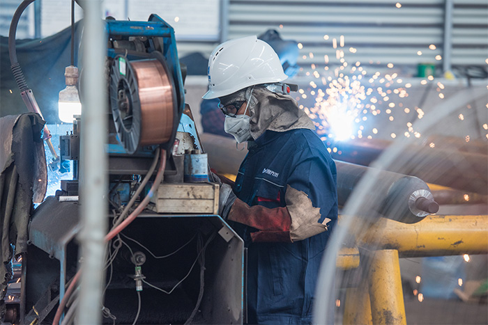 双流县网架焊接车间